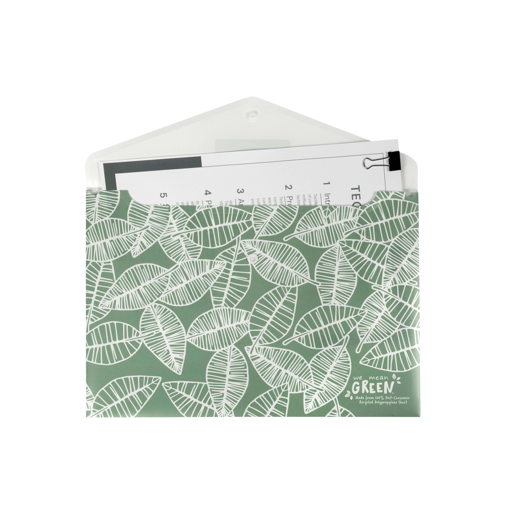 Marbig We Mean Green Enviro Durable A4 Document Filing Wallet Assorted (20 Pack) — image 4