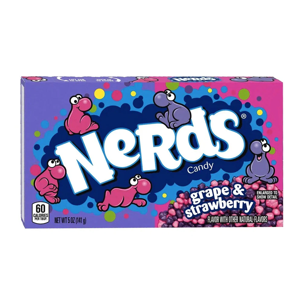 Wonka 141g Nerds Candies Theatre Box Seriously Strawberry/Gotta-Have Grape