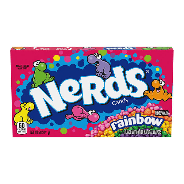Wonka 141g Nerds Party Candies Theatre Tiny Tangy Crunchy Candy Box Rainbow — image 2