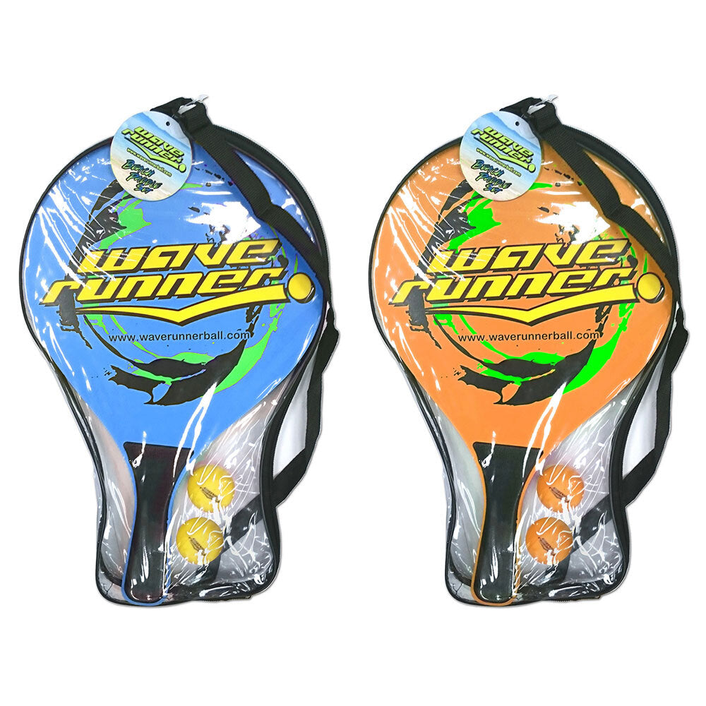 Wave Runner WaveRunner Beach Racquet/Ball Paddles Set Outdoor Children Play Toy Assort (2 Pack)