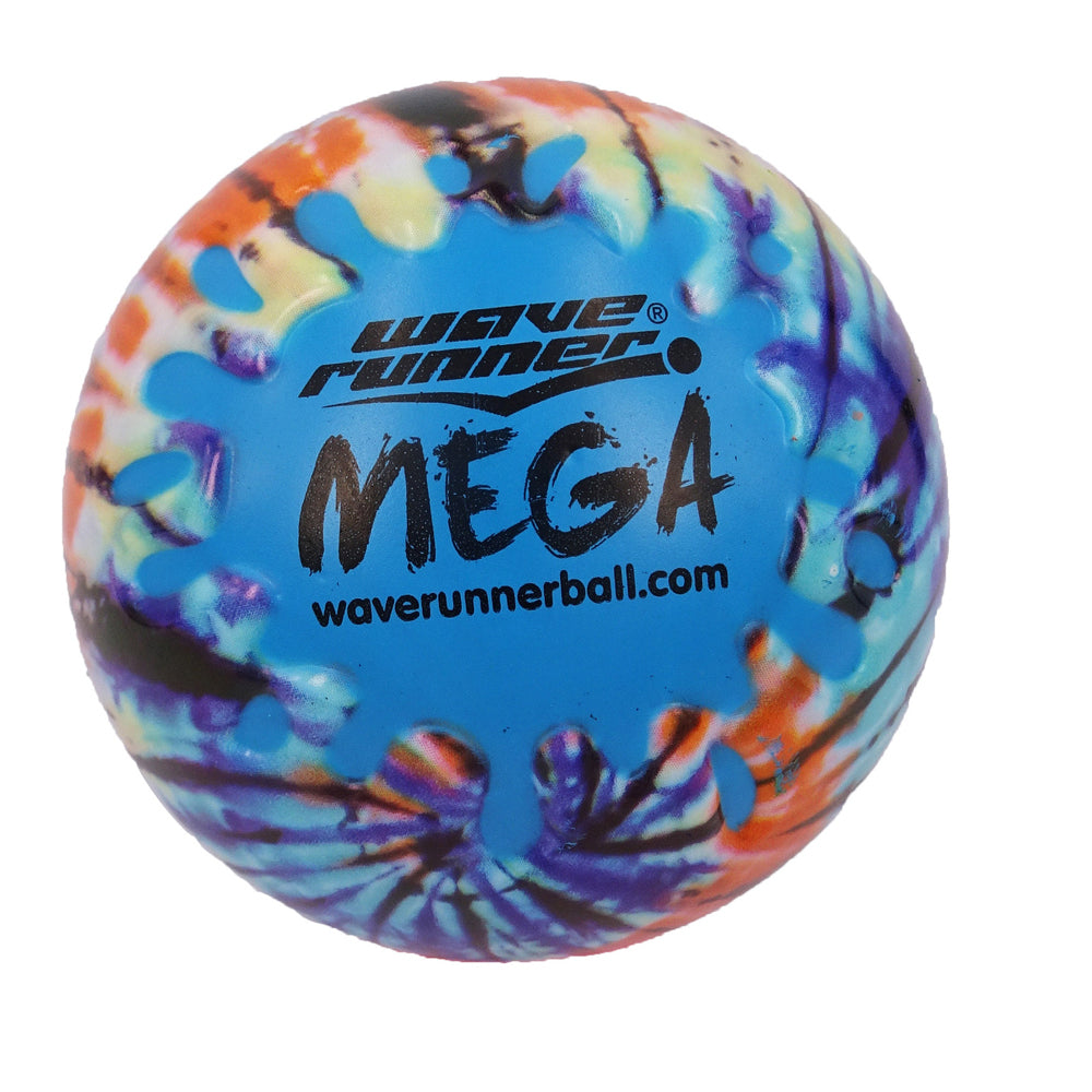Wave Runner Tiedye Series Mega Water Skipping Ball Outdoor Pool Toy Assorted (3 Pack)