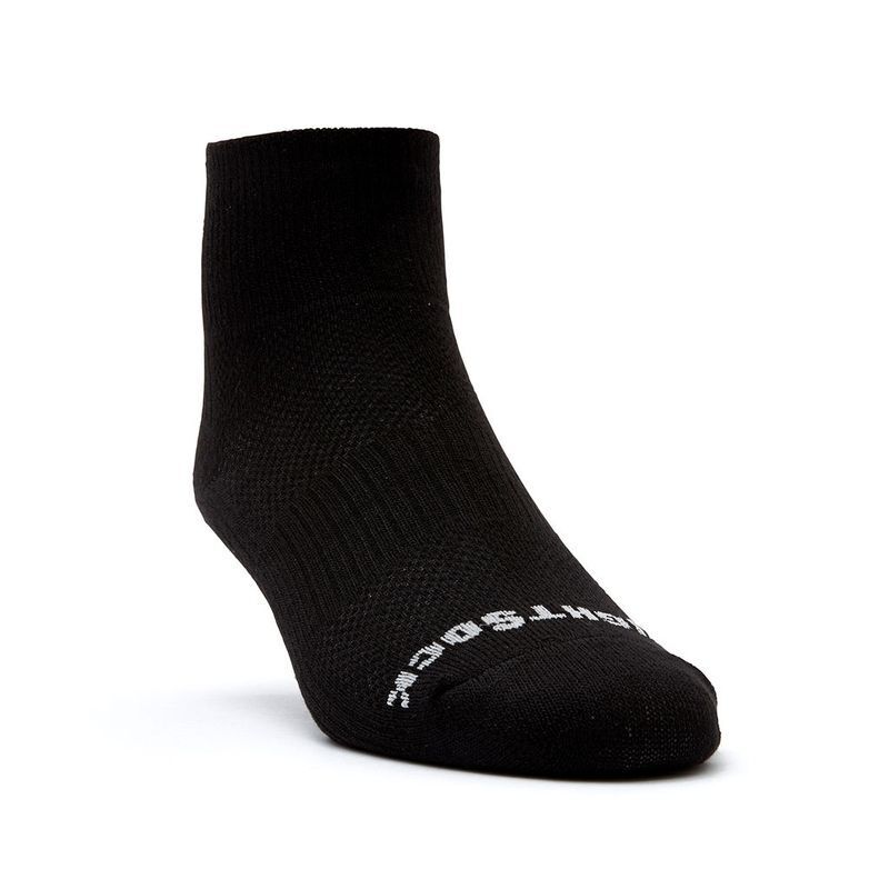 Wrightsock Coolmesh II Quarter Black Unisex Socks L AU 8-11.5 Mens/9.5-11 Womens — image 3