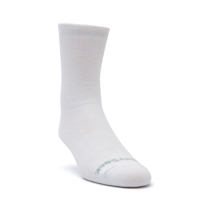 Wrightsock Coolmesh II Crew White Unisex Socks L AU 8-11.5 Mens/9.5-11 Womens — image 3