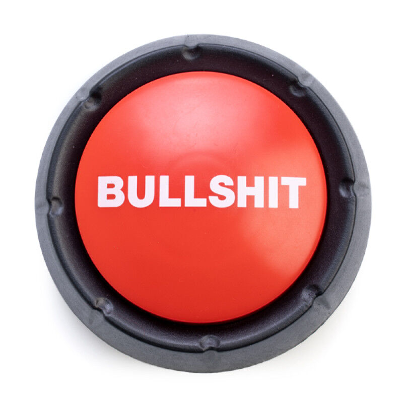 Mdi Bullshit Button Novelty Sound Party Game Red Fun & Curiosity