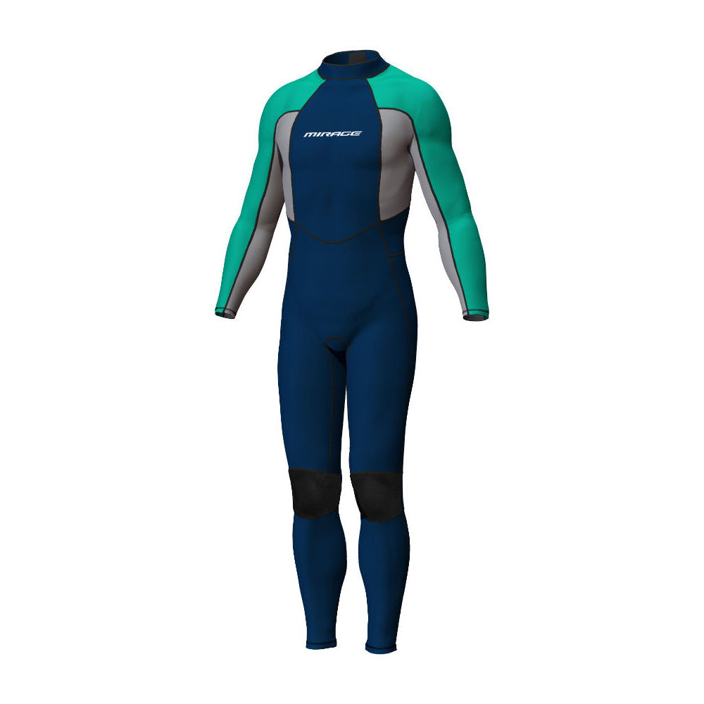 Mirage Boys 3/2mm Long Sleeve Steamer Wetsuit Aqua/Navy