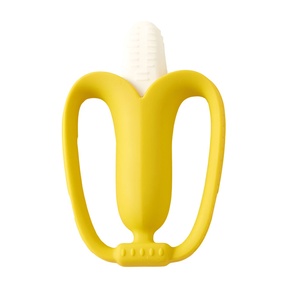 Jiggle & Giggle Silicone Baby Teether Toy Yumi Banana Yellow