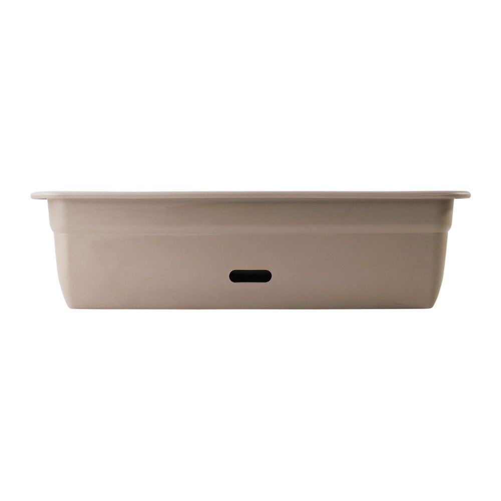 Homeleisure WaterSaver Rect Planter Flower/Plant Pot Garden Decor 60cm Taupe