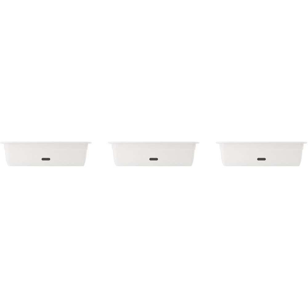 Homeleisure WaterSaver Rect Planter Flower/Plant Pot Garden Decor 60cm White (3 Pack)