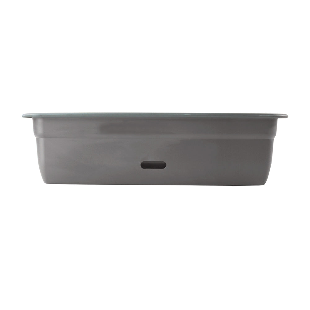 Homeleisure WaterSaver Rect Planter Garden Flower/Plant Pot 60cm Dark Grey