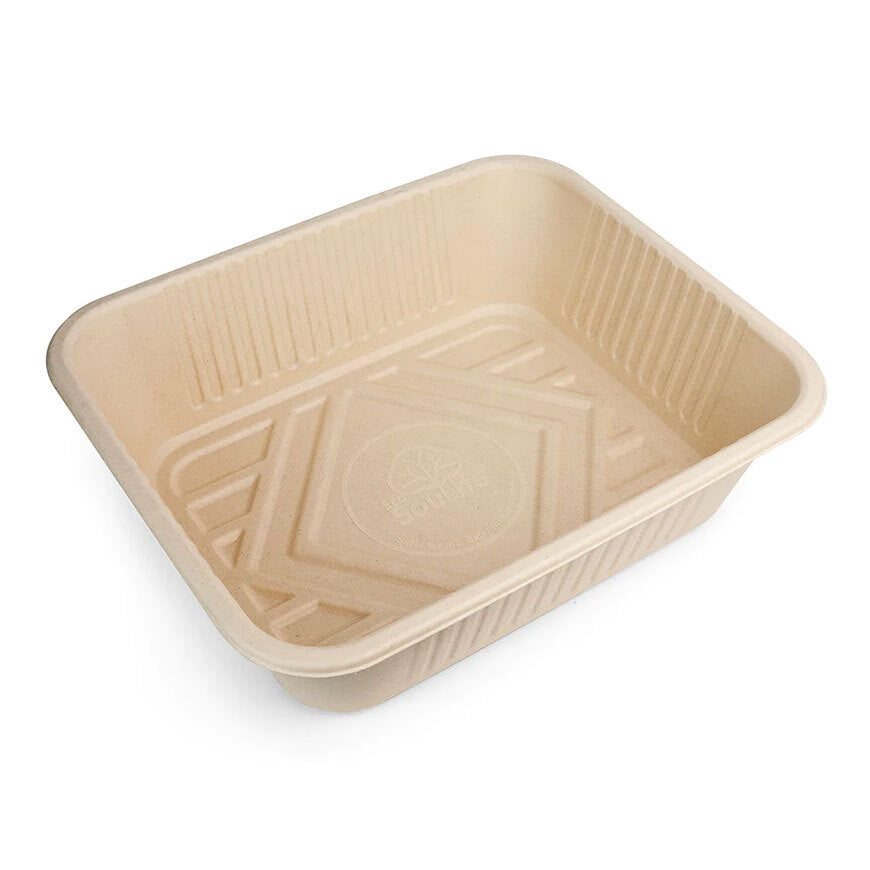Eco Soulife Harvest Compostable Large Party Serving Tray Set 32.5x27x7cm (5 Pieces) — image 4