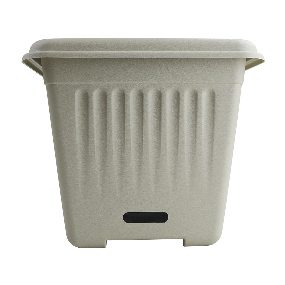 Homeleisure WaterSaver Traditional Square Planter Flower/Plant Pot 28cm Stone (2 Pack) — image 2