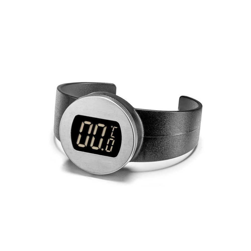Cellardine Wine Bottle Bracelet Digital Thermometer Barware Accessory Black (2 Pack) — image 2