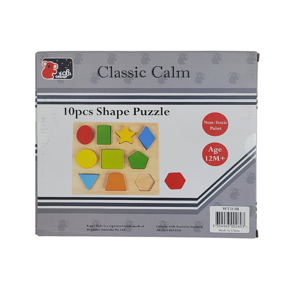 Koala Dream Colours & Shapes Wooden 22cm Puzzle w/ Board Toy Baby/Kids 12m+ (10 Pieces) — image 4