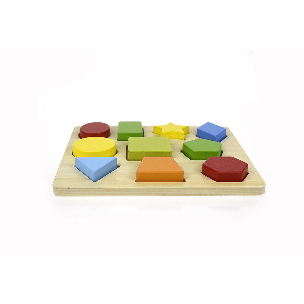Koala Dream Colours & Shapes Wooden 22cm Puzzle w/ Board Toy Baby/Kids 12m+ (10 Pieces) — image 2