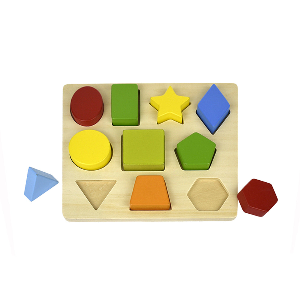 Koala Dream Colours & Shapes Wooden 22cm Puzzle w/ Board Toy Baby/Kids 12m+ (10 Pieces)