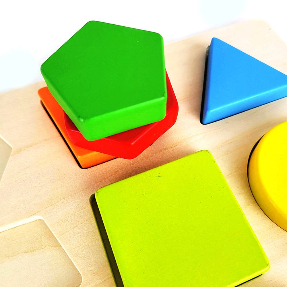 Koala Dream Colours & Shapes Wooden 22cm Puzzle w/ Board Toy Baby/Kids 12m+ (10 Pieces) — image 5