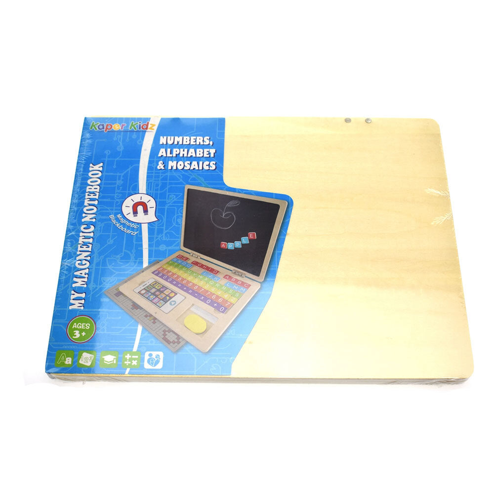 Kaper Kidz My Magnetic Notebook Alphabet Numbers/Mosaics Kids Wooden Fun Toy 3y+ — image 2