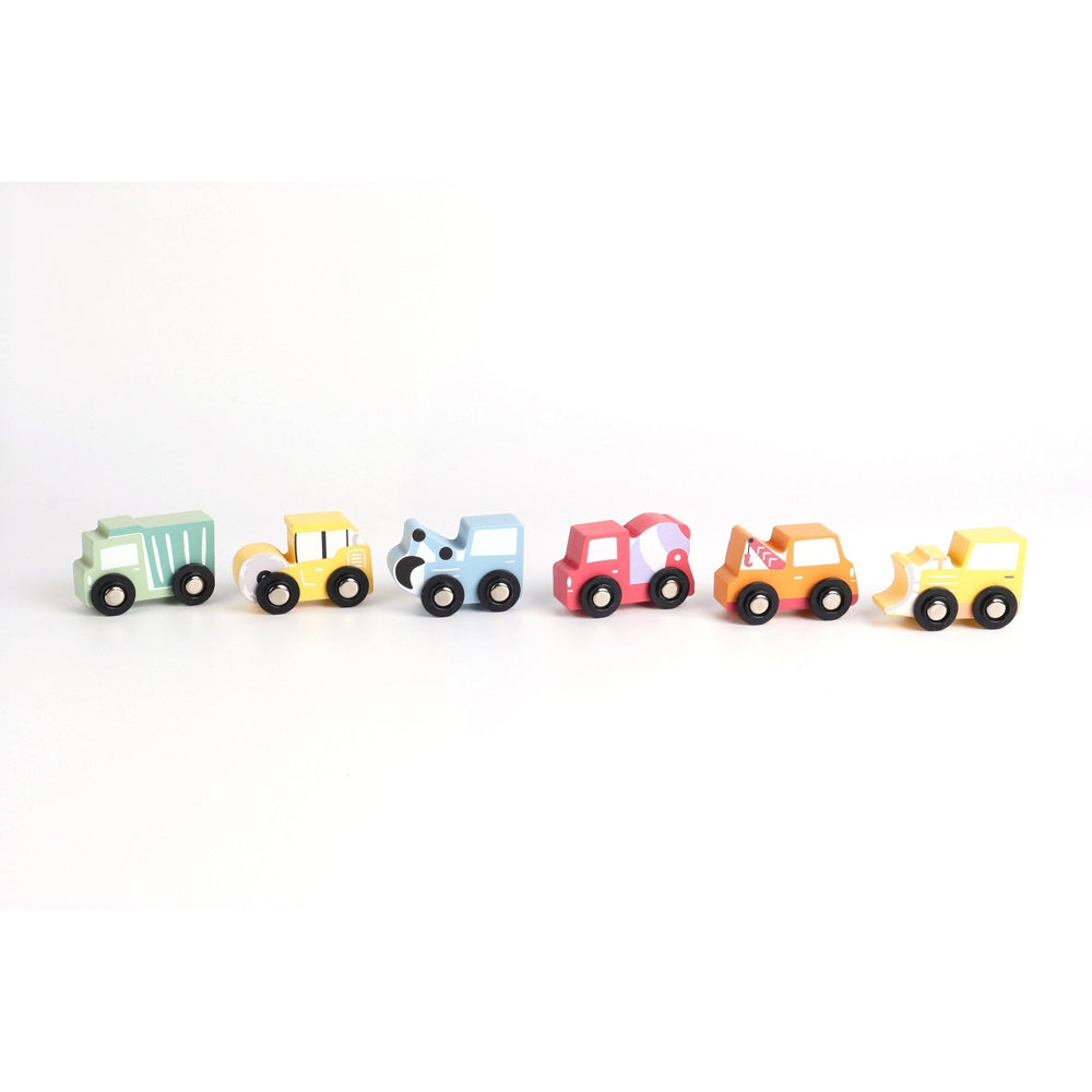 Kaper Kidz Wooden Little Constructors Vehicle Toy Set 6pc 18m+ — image 3