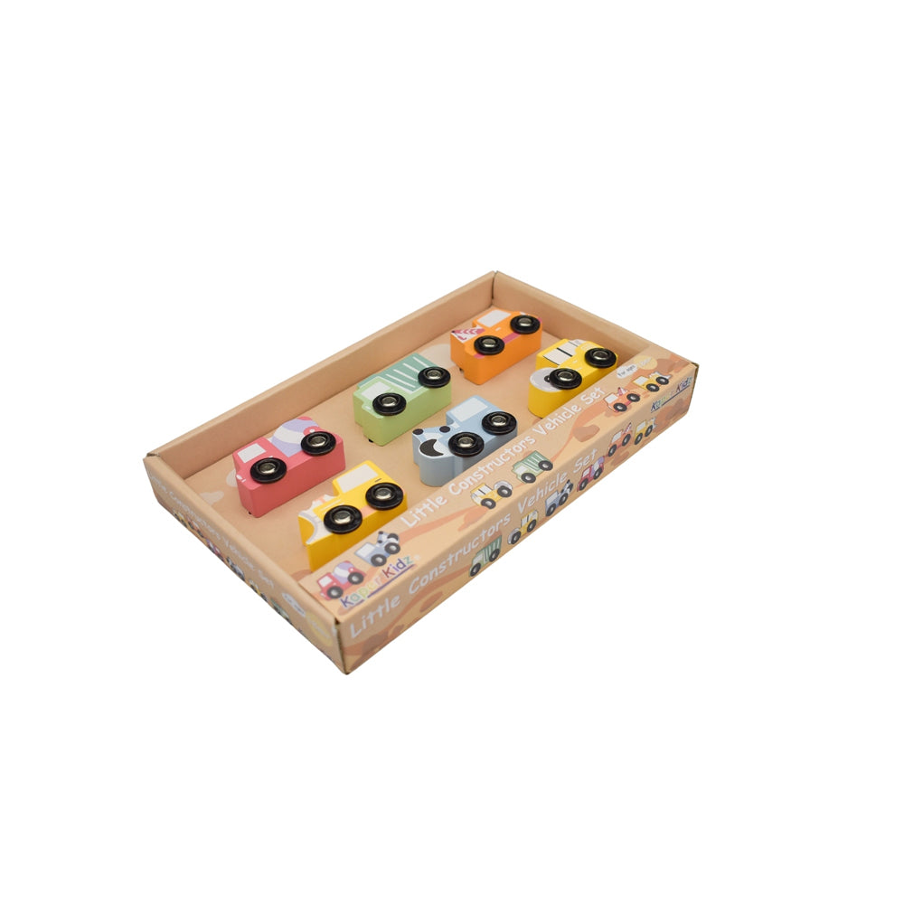 Kaper Kidz Wooden Little Constructors Vehicle Toy Set 6pc 18m+ — image 6