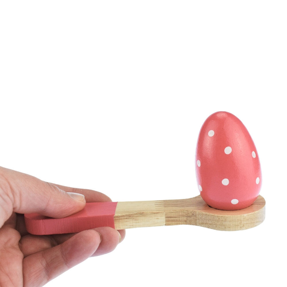 Kaper Kidz Sundae Wooden Egg & Spoon Racing Game Kids/Childrens Toy 3Y+ — image 2