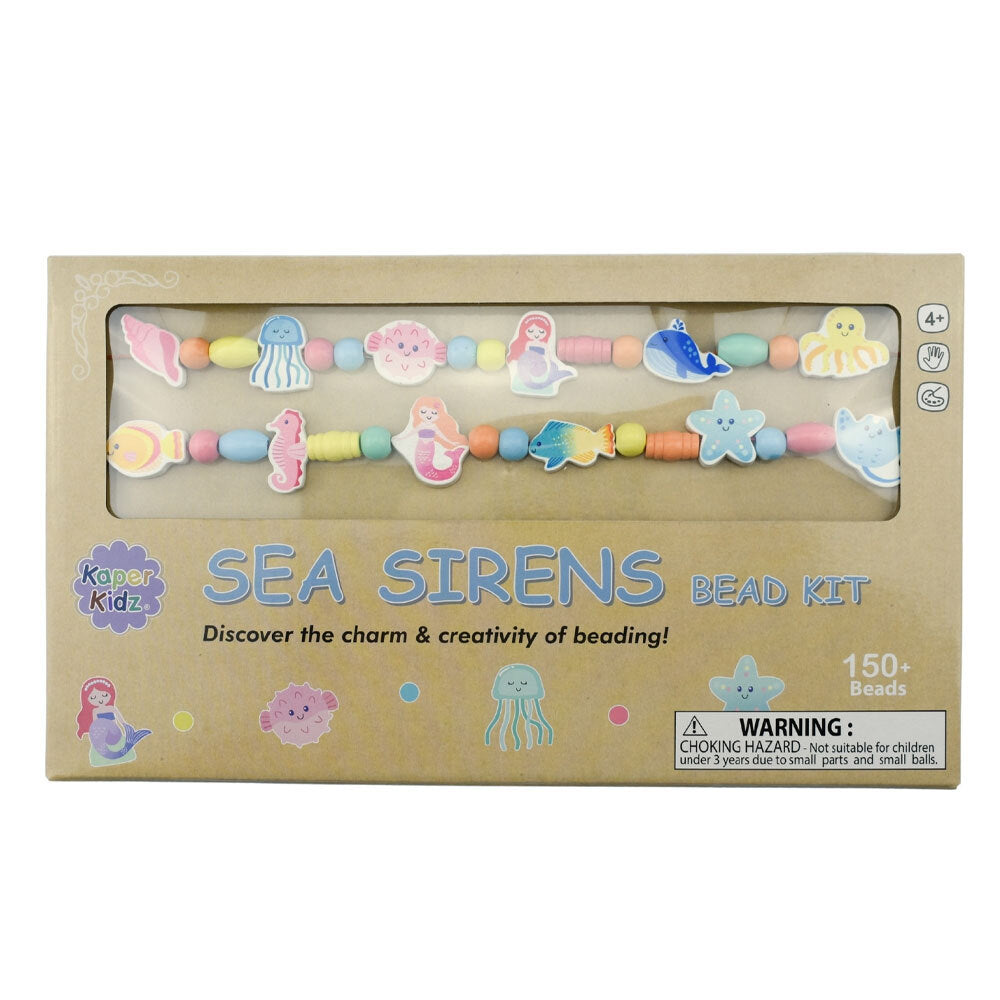 Kaper Kidz Sea Sirens Wooden Bead Jewellery Kit Kids/Childrens Toy 4Y+