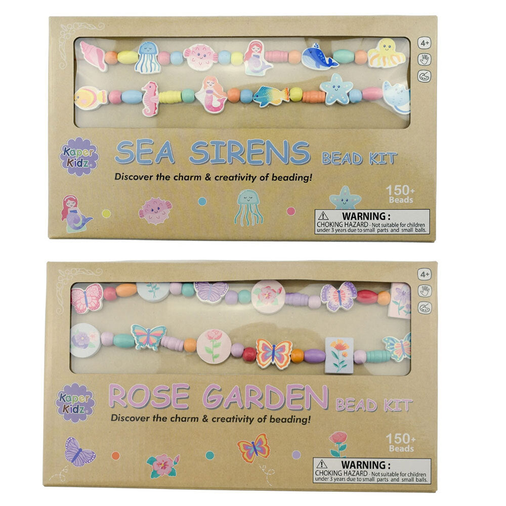 Kaper Kidz Sea Sirens & Rose Garden Bead Kit 2 Pack Jewellery Making Kids 4