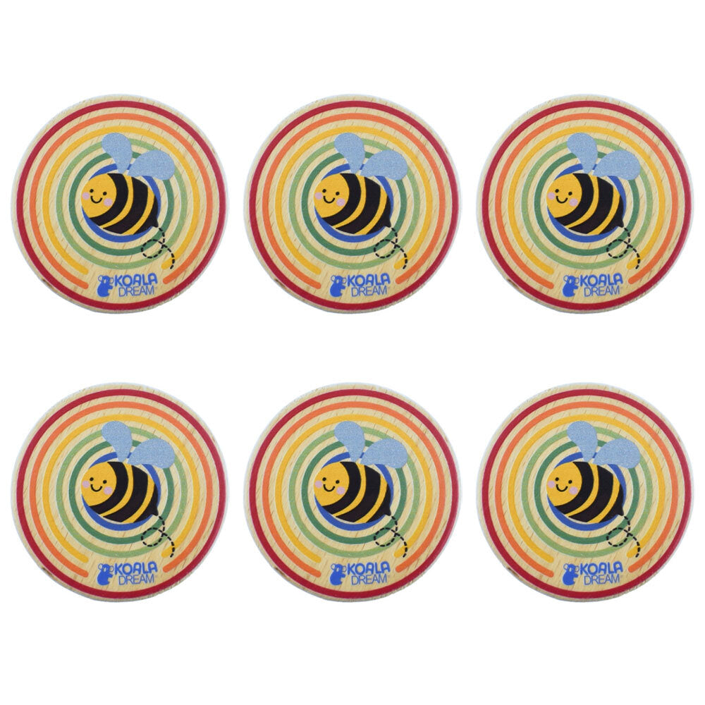 Koala Dream Buzzy Days Bee Rainbow Kids/Children Yo-Yo Round Fun Toy 3y+ (6 Pack)