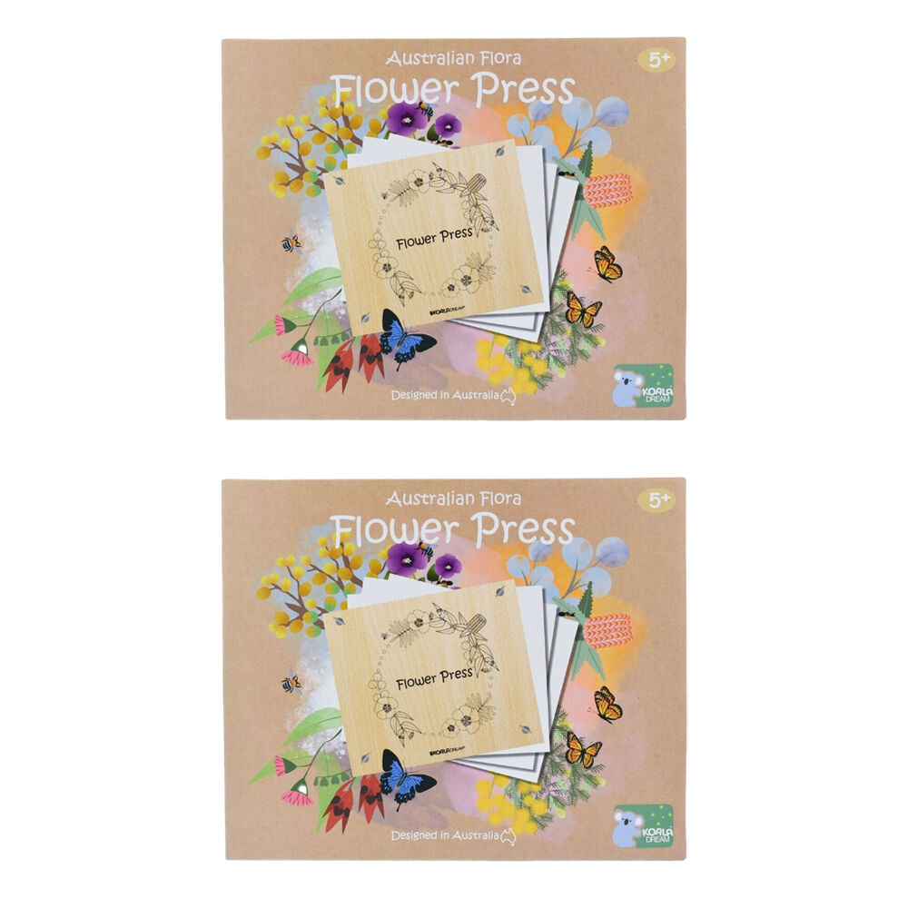 Kaper Kidz Australian Flora Flower Press Craft Kit/Creativity Activity 3y+ (2 Pack)
