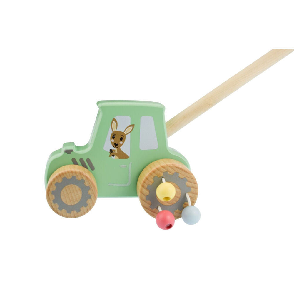Kaper Kidz Wooden Push Along Tractor Walking Assitance Toy 12m+ (2 Pack) — image 4