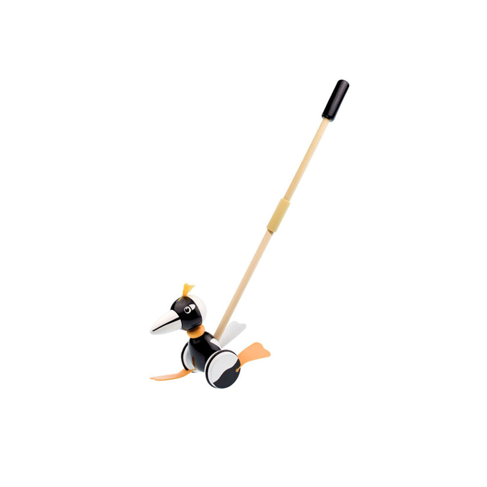 Koala Dream 12m+ Wooden Push Along Magpie Baby/Toddler Walker Toy