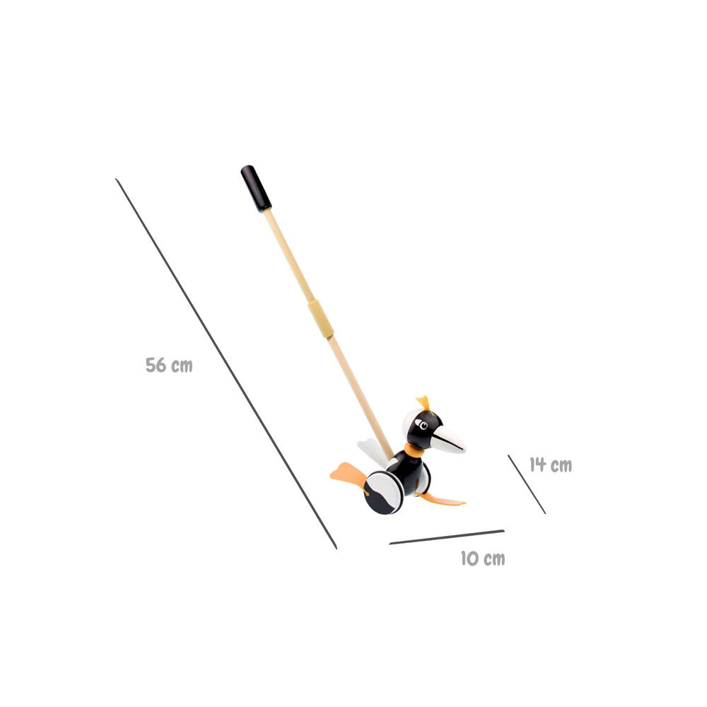 Koala Dream 12m+ Wooden Push Along Magpie Baby/Toddler Walker Toy — image 3