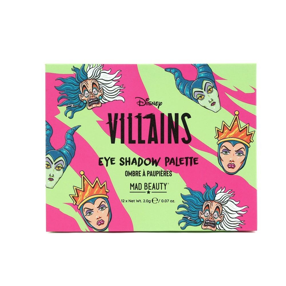 Disney Wicked Villains Pigmented Eyeshadow Makeup Palette 24g (12 Pieces)