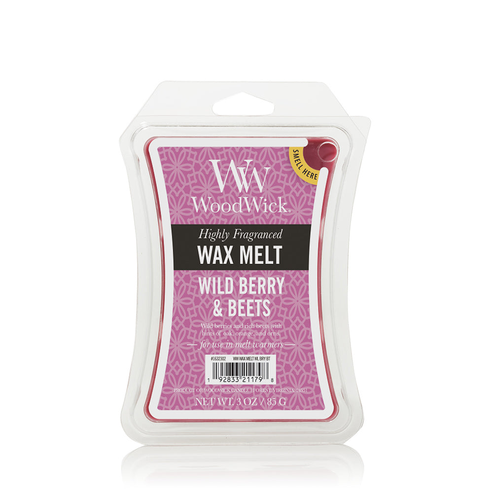 Woodwick Wild Berry & Beets Wax Melt Exquisite Fragrance Home High Scented Cube