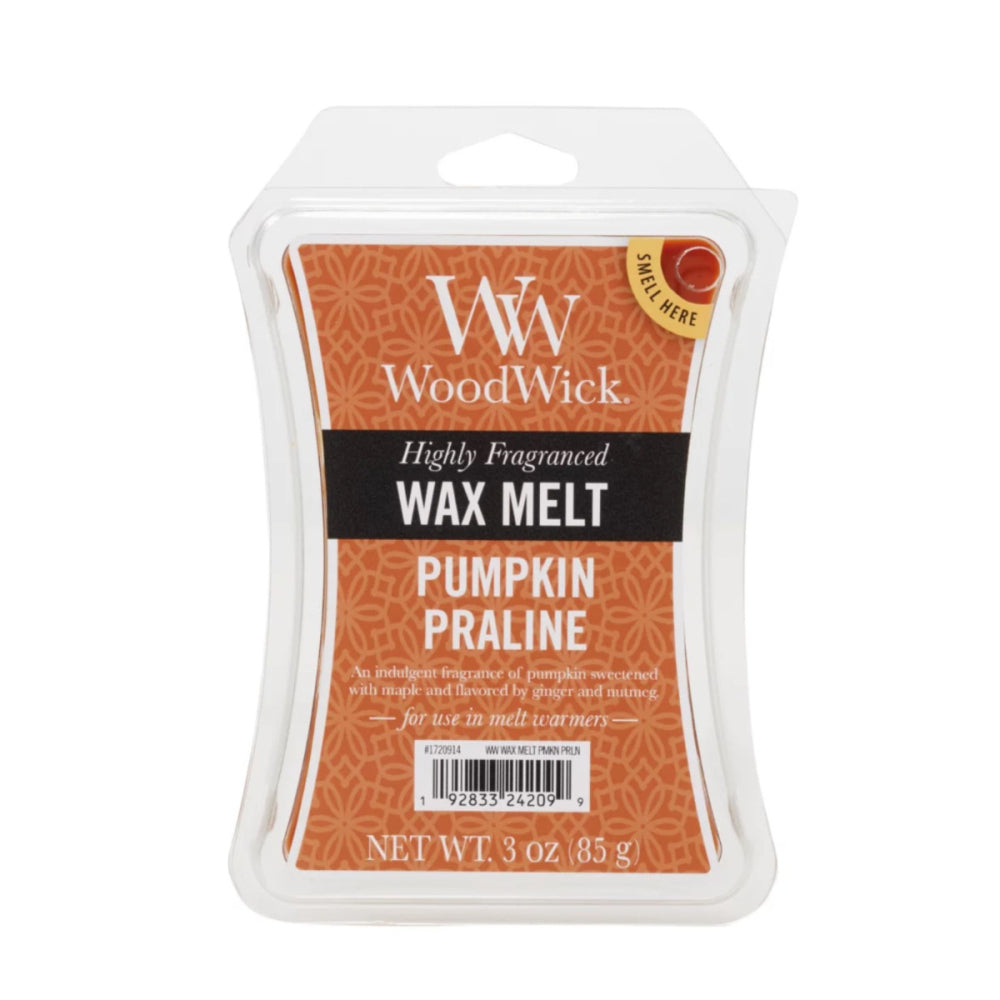 Woodwick Pumpkin Praline 9.7oz Scented Wax Melt Home Exquisite Fragrance Cube