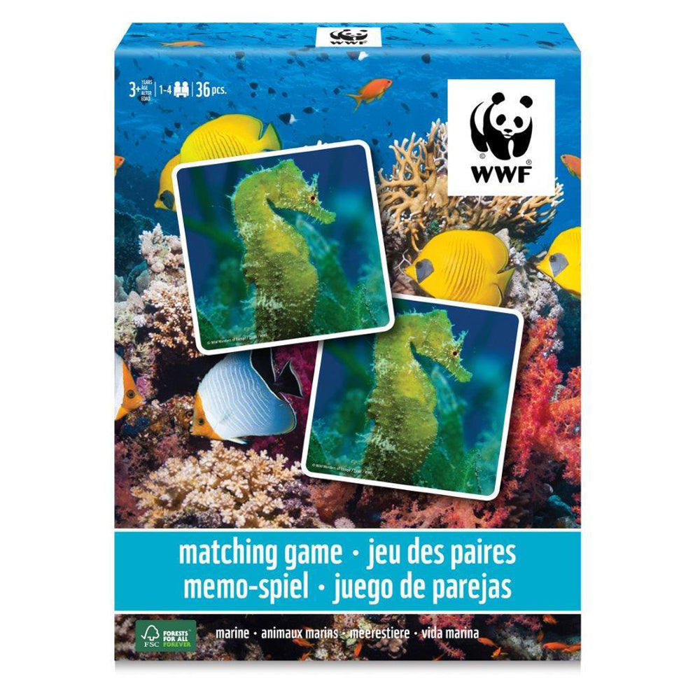 WWF Memory Matching Game Marine Kids/Children Educational/Learning Fun Play 3y+