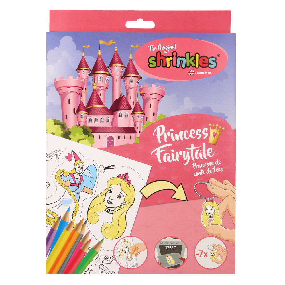 Shrinkles Fairytale Princess Bumper Box Colouring Pencils Activity 3y+ Kids 35cm