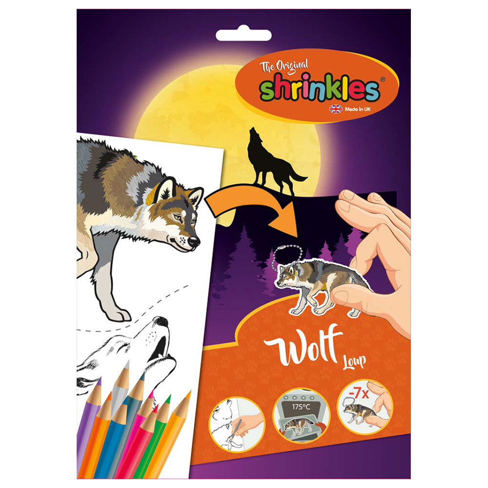 Shrinkles 30cm Wolf Slim Pack Art/Craft Learning Kids/Children 4y+ Activity Toy — image 2