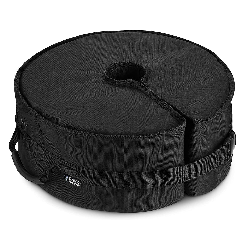 Rhino Basemate Round Outdoor/Patio Offset Cantilever Umbrella Base 18" Black