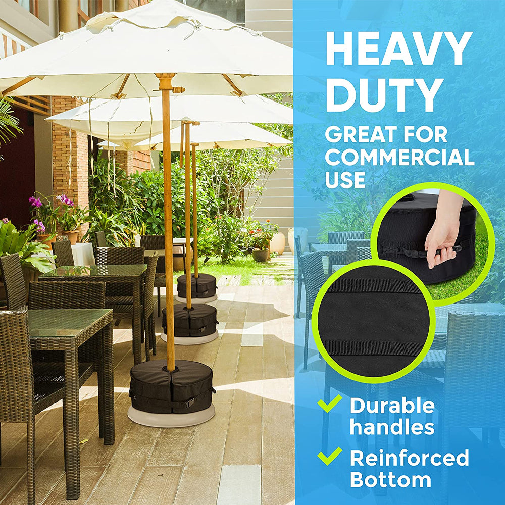 Rhino Basemate Round Outdoor/Patio Offset Cantilever Umbrella Base 18" Black — image 6
