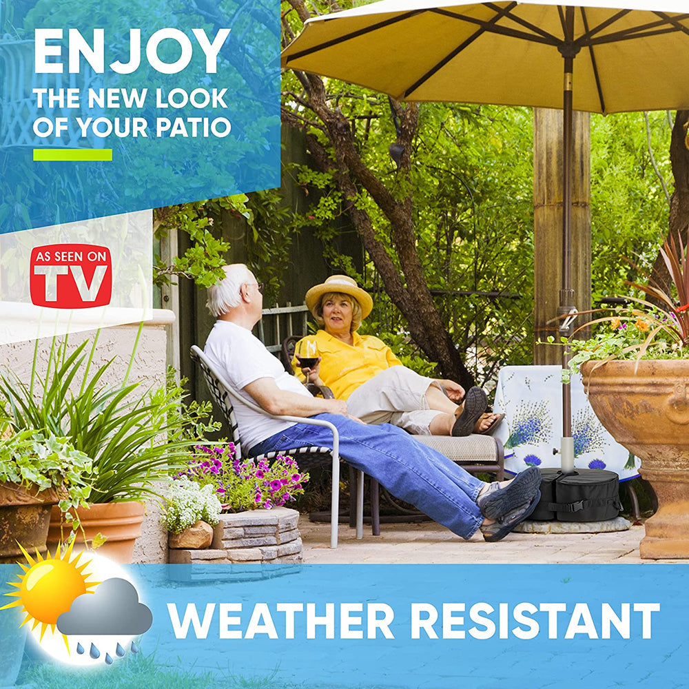 Rhino Basemate Round Outdoor/Patio Offset Cantilever Umbrella Base 18" Black — image 8