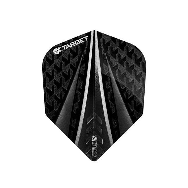 Target Vision Ultra Dart 3-Flights Standard Tail/Wing Accessory Set (3 Pieces) — Black