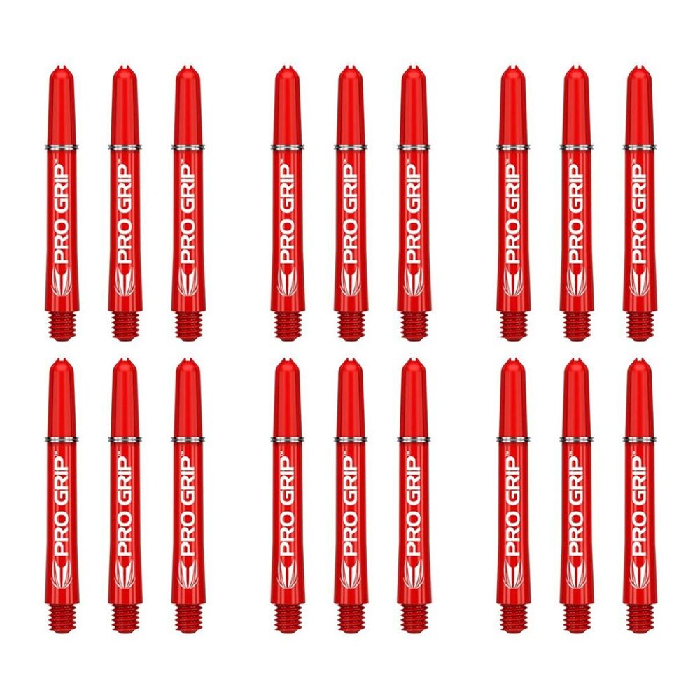 Target Pro Grip Nylon Shaft Dart Flight Stem Game Accessory Short Red (18 Pieces)