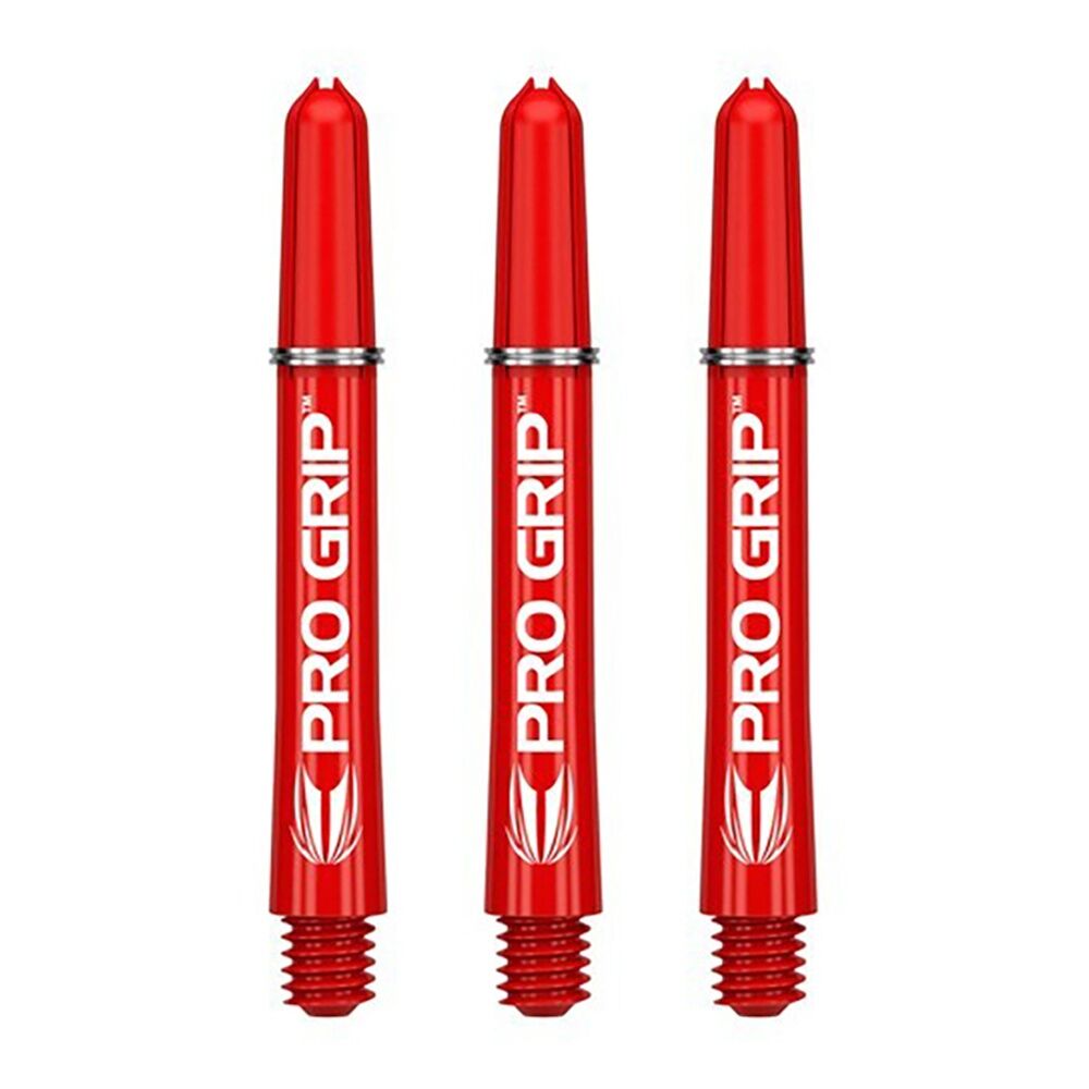 Target Pro Grip Nylon Shaft Dart Stem Throw Game Accessory Set Medium Red (3 Pieces)