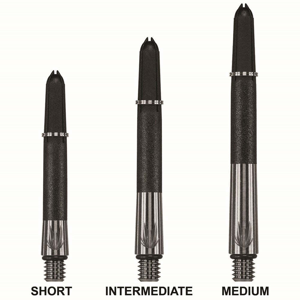 Target Carbon-Ti Titanium Shaft/Dart Stem Accessory Intermediate Black (6 Pieces)