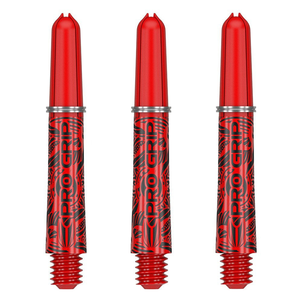 Target Pro Grip Ink Shaft Dart Throw Game Accessory Multipack Short Red (3 Pieces)
