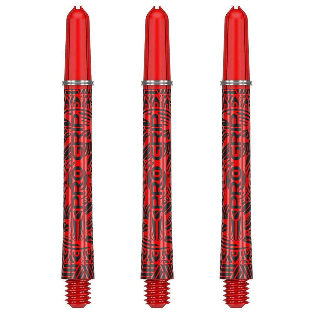 Target Pro Grip Ink Shaft Dart Throw Game Accessory Multipack Short Red (6 Pieces)