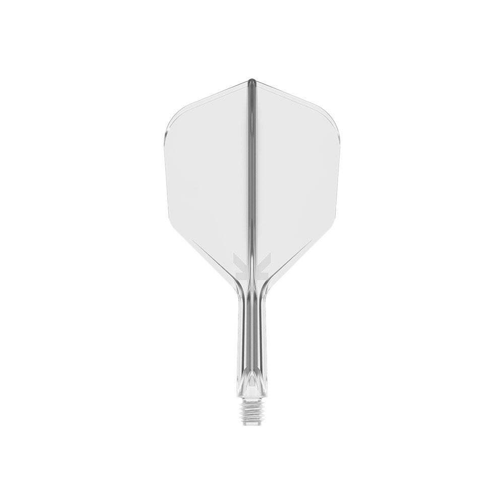 Target K-Flex Moulded Flight & Shaft No.6 Dart Throw Game Accessory Medium Clear