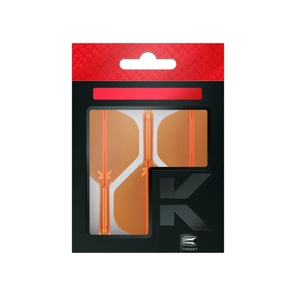 Target K-Flex No 2 Durable Dart Flight & Shaft Short 19mm Neon Orange (3 Pieces)