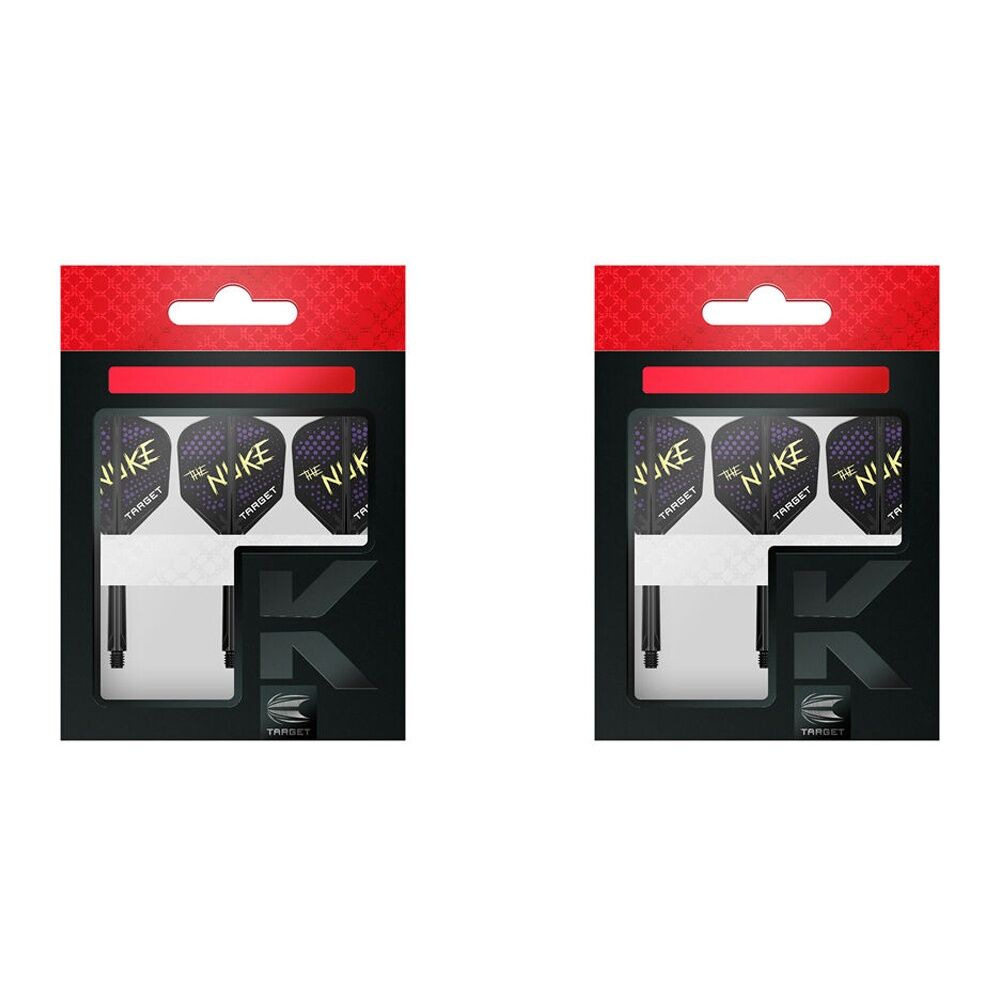 Target Luke The Nuke Littler K-Flex Dart Flight & Shaft No.2 Intermediate (6 Pieces)
