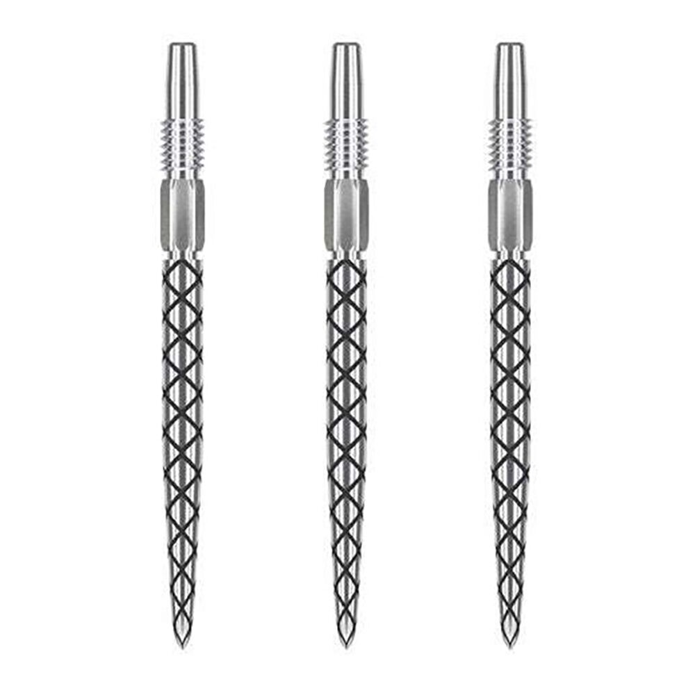 Target 26mm Swiss Diamond Pro Point Replacement For Darts SP Barrels Silver (3 Pieces)
